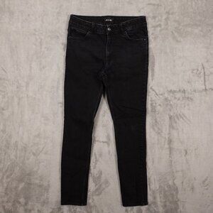 Monki Jeans high rise skinny women's 27‎ black denim